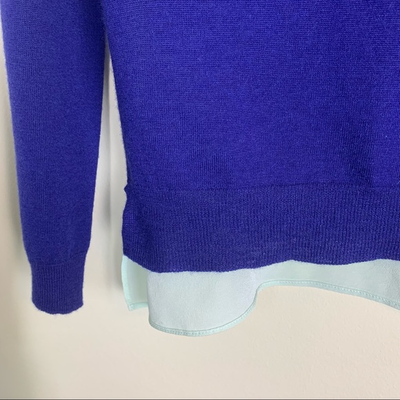 Mason by Michelle Mason Two Tone Cashmere Silk Sweater - Picture 5 of 10